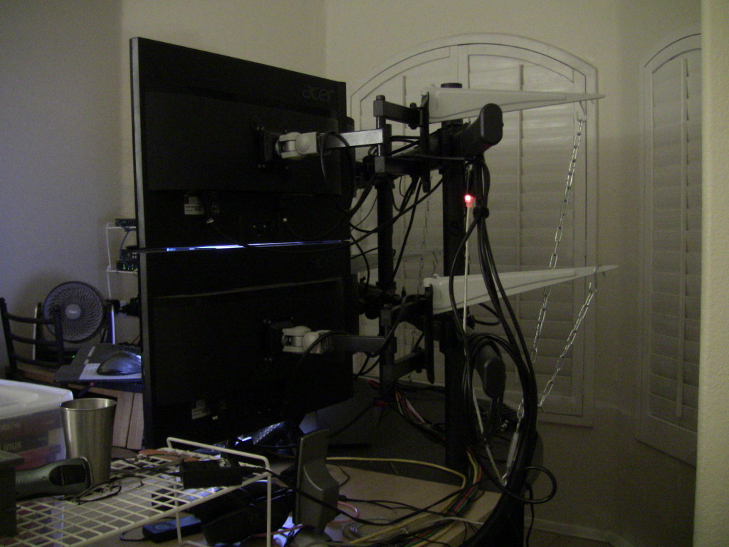 2 of the 6 Monitors from back